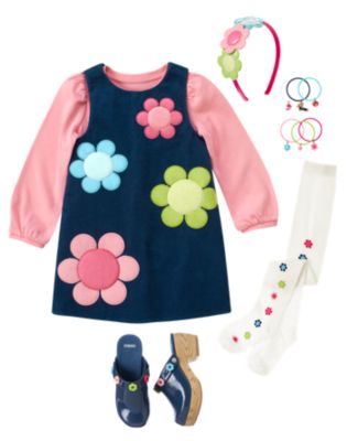 Jean Bébé Gymboree Floral 3-6 Mois - Poches Brodées, Neuf Avec étiquettes - Marque SMART LITTLE LADY